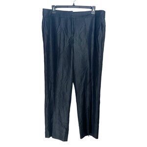 Black Kasper Womens Dress Pants Size 18 Polyester Blend